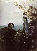 Mikhail Vrubel Hamlet and Ophelia oil painting picture wholesale